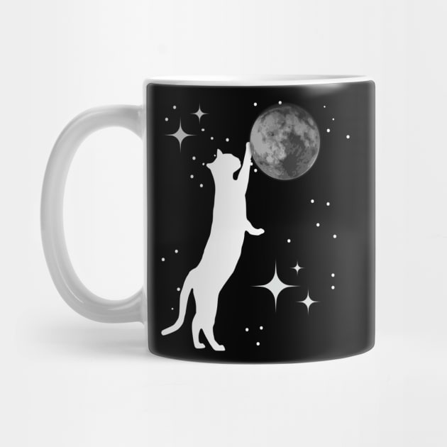 Cat Playing With The Moon by Intellectual Asshole